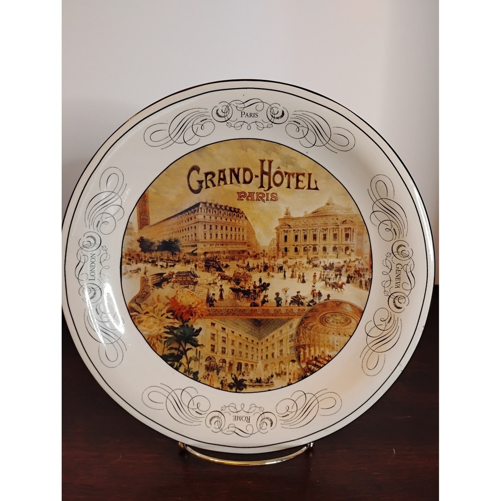 Certified International Pamela Gladding GrandHotel Paris Decorative Plate 10.25"